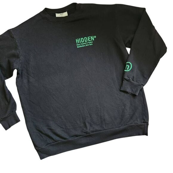 Hidden New York Sweatshirt Mens Large Crewneck Streetwear Minimalist Athleticwea - Picture 1 of 5